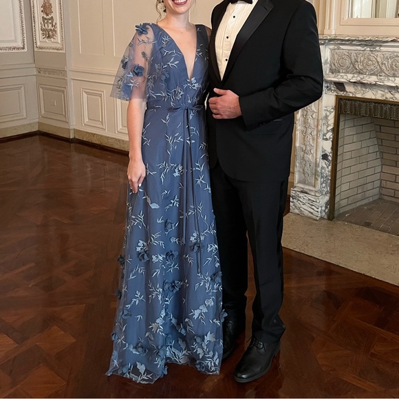 marchesa bridesmaid dresses New Long Bridesmaid Dresses Navy Blue Chiffon Wedding Party Gown,off-s –  Dairy Bridal